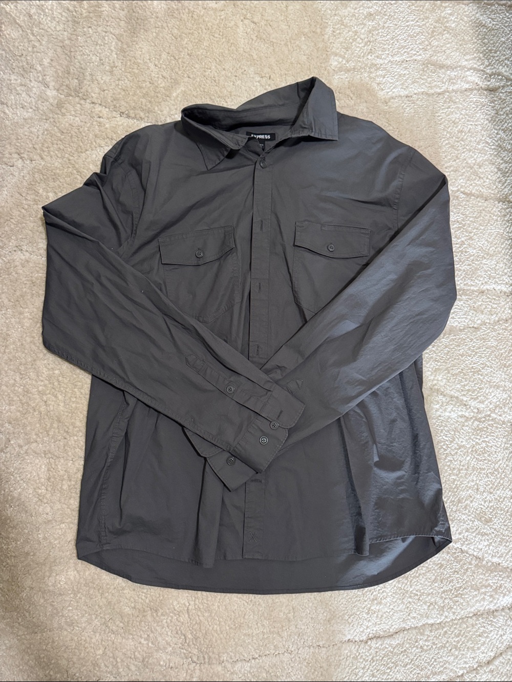 Express Men's Black Lightweight Shirt Jacket